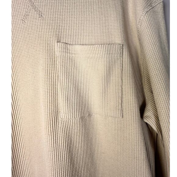 Forever 21 Men's Thermal Waffle-Knit Crew Neck L/Sleeve Shirt, Size M - Picture 5 of 7